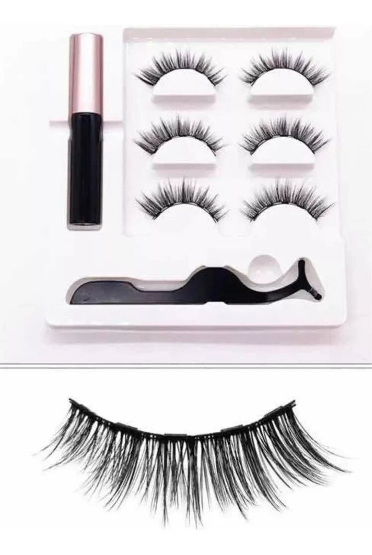 Pestañas Magnéticas Reutilizables – Look de Impacto sin Pegamento