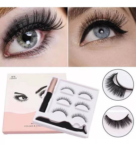 Pestañas Magnéticas Reutilizables – Look de Impacto sin Pegamento
